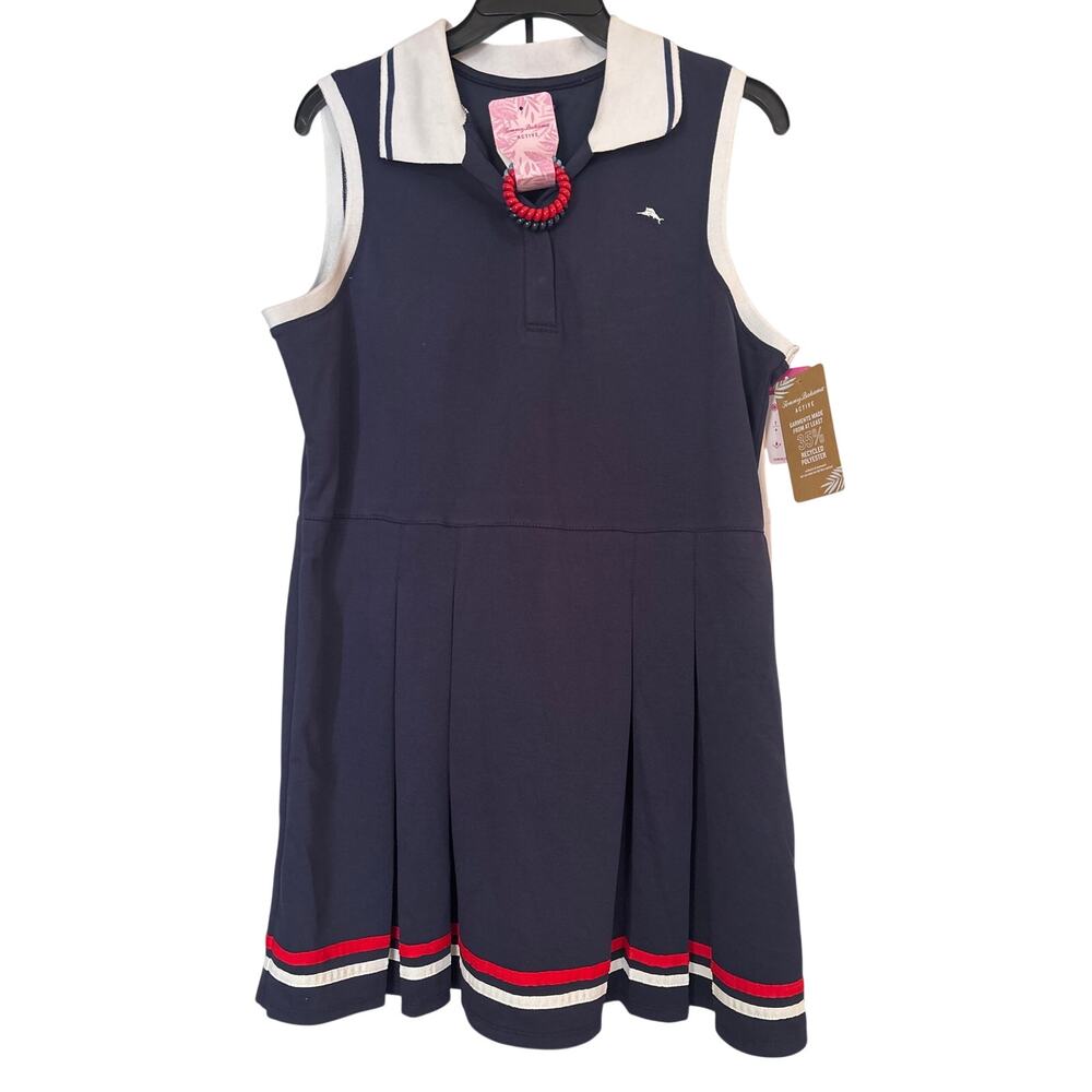 Womens Tommy Bahama Golf/Tennis Pickleball Dress/Outfit 2 Piece Navy Size L